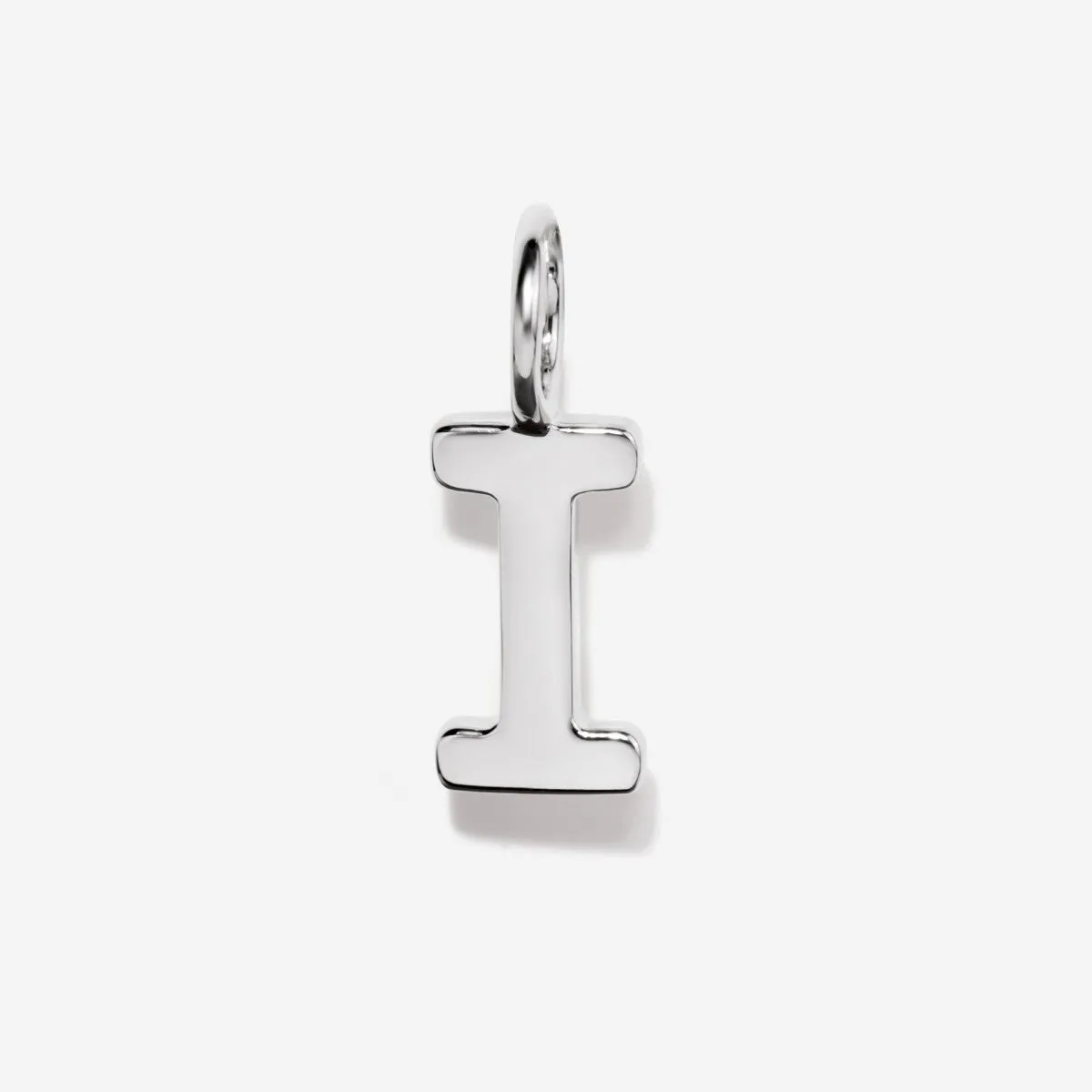 Uppercase Initial Charm - Silver