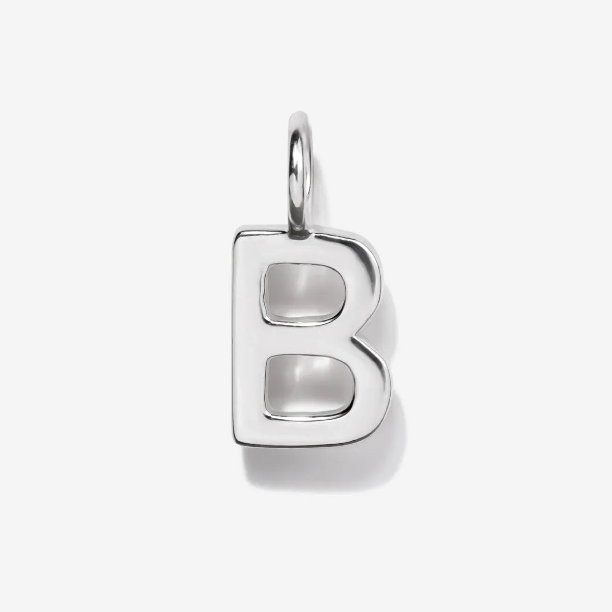 Uppercase Initial Charm - Silver