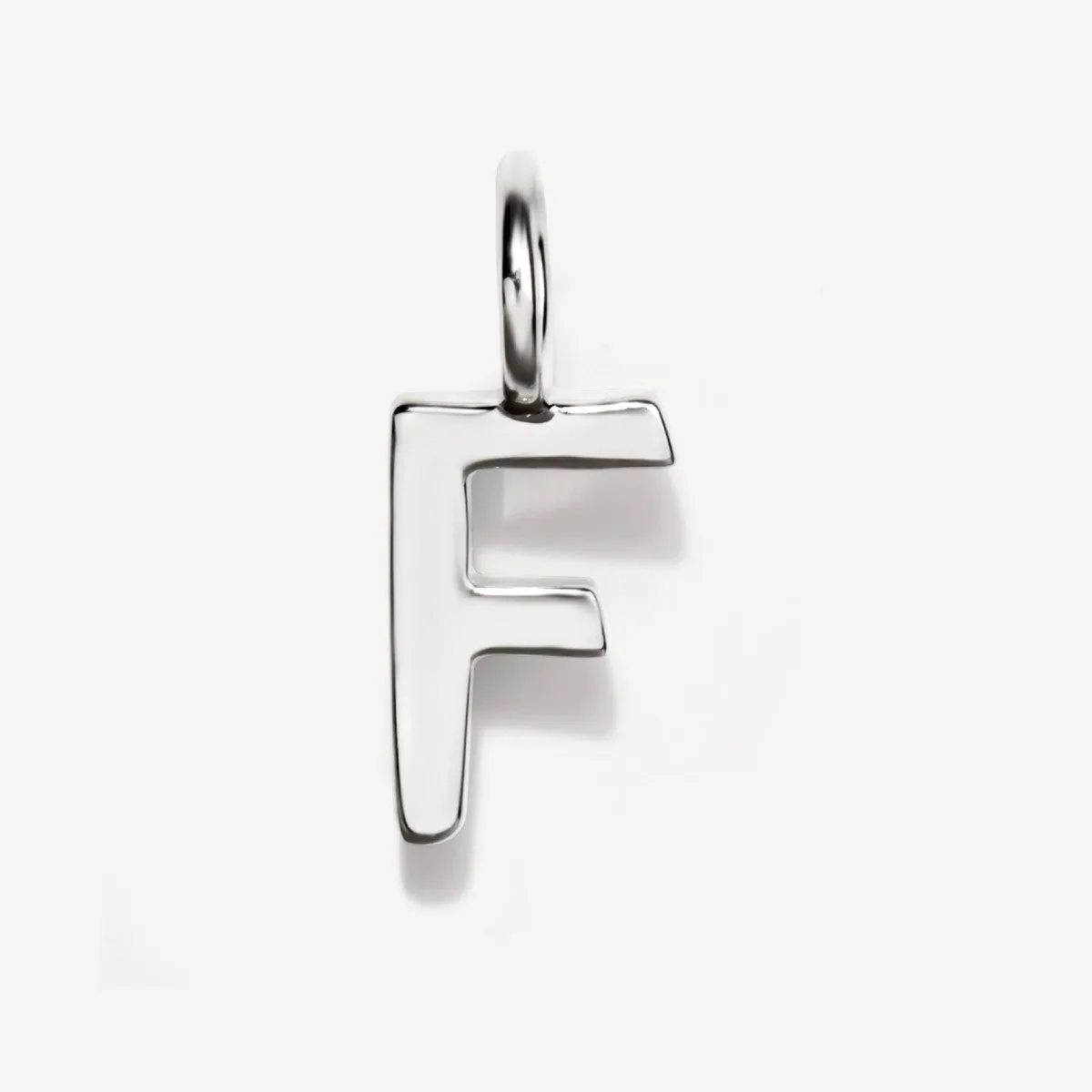 Uppercase Initial Charm - Silver