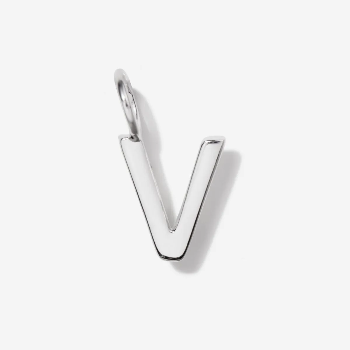 Uppercase Initial Charm - Silver