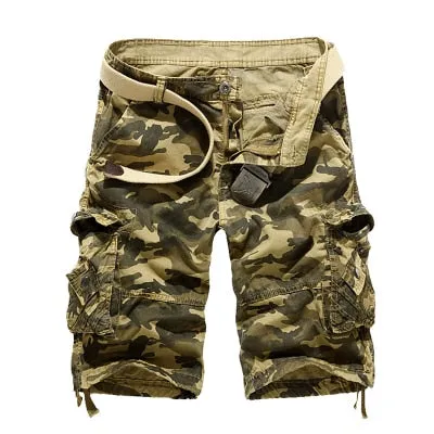 US Size 2020 New Camouflage Loose Cargo Shorts Men Cool Summer Military Camo Short Pants Homme Cargo Shorts