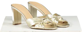 Veronica Beard Metallic Ganita Knot Front Sandal UK 8 EU 41 👠