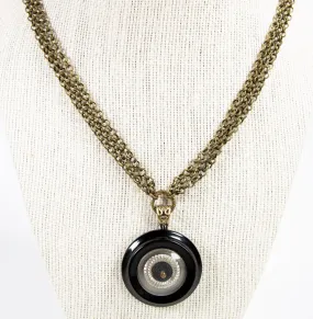 Vintage Button Multichain Necklace by K. Ross Creations