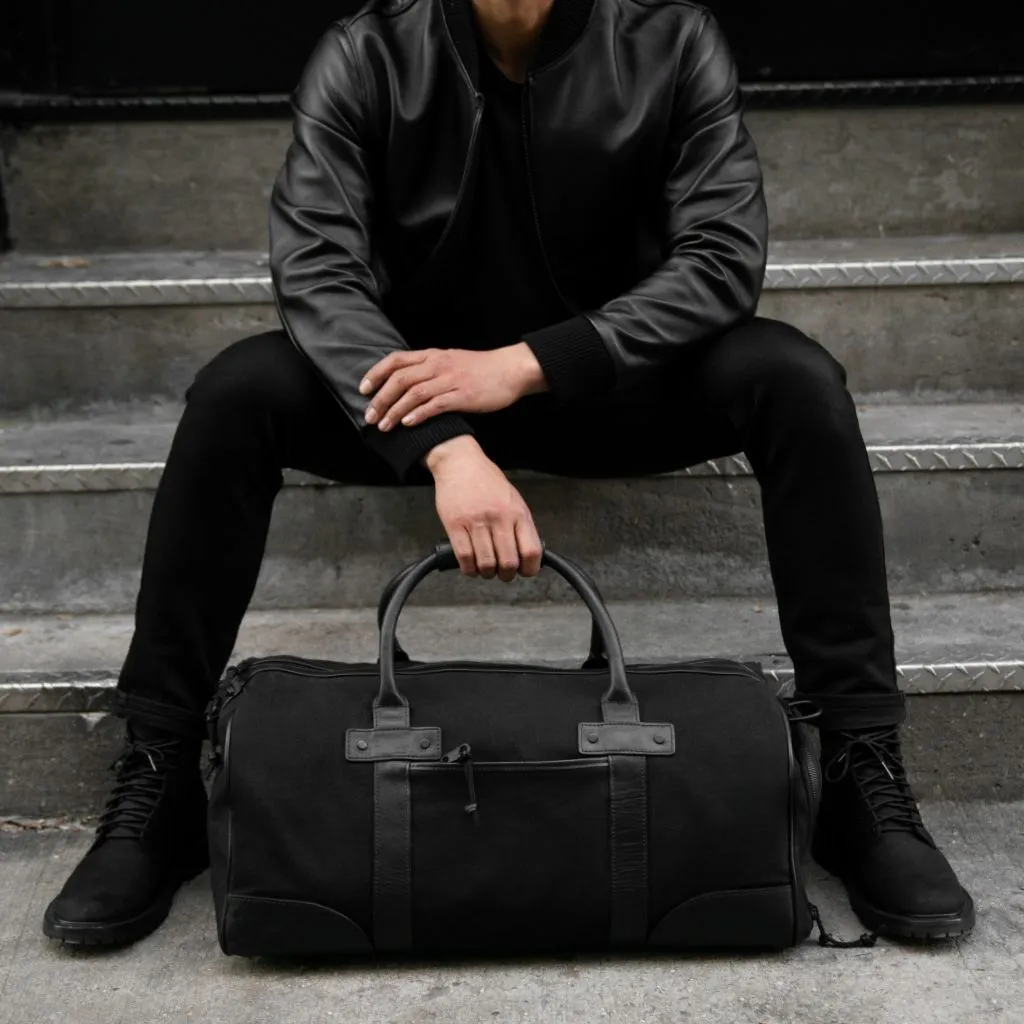 Weekender Bag | Black Canvas