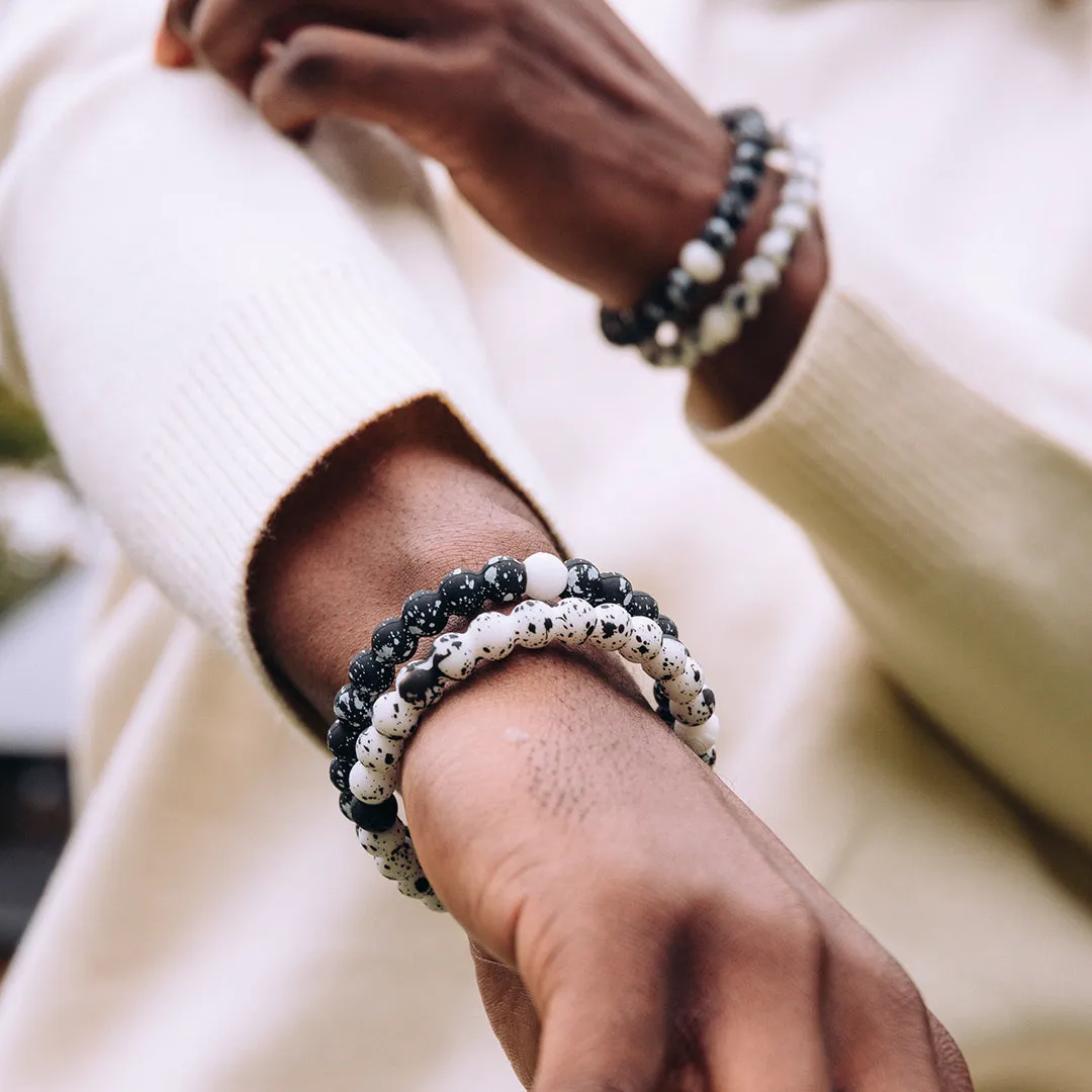 White Splatter Bracelet