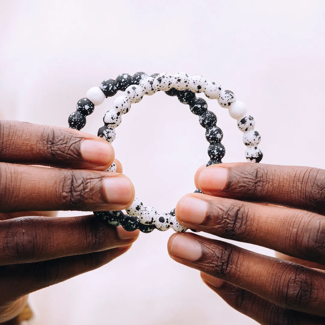 White Splatter Bracelet