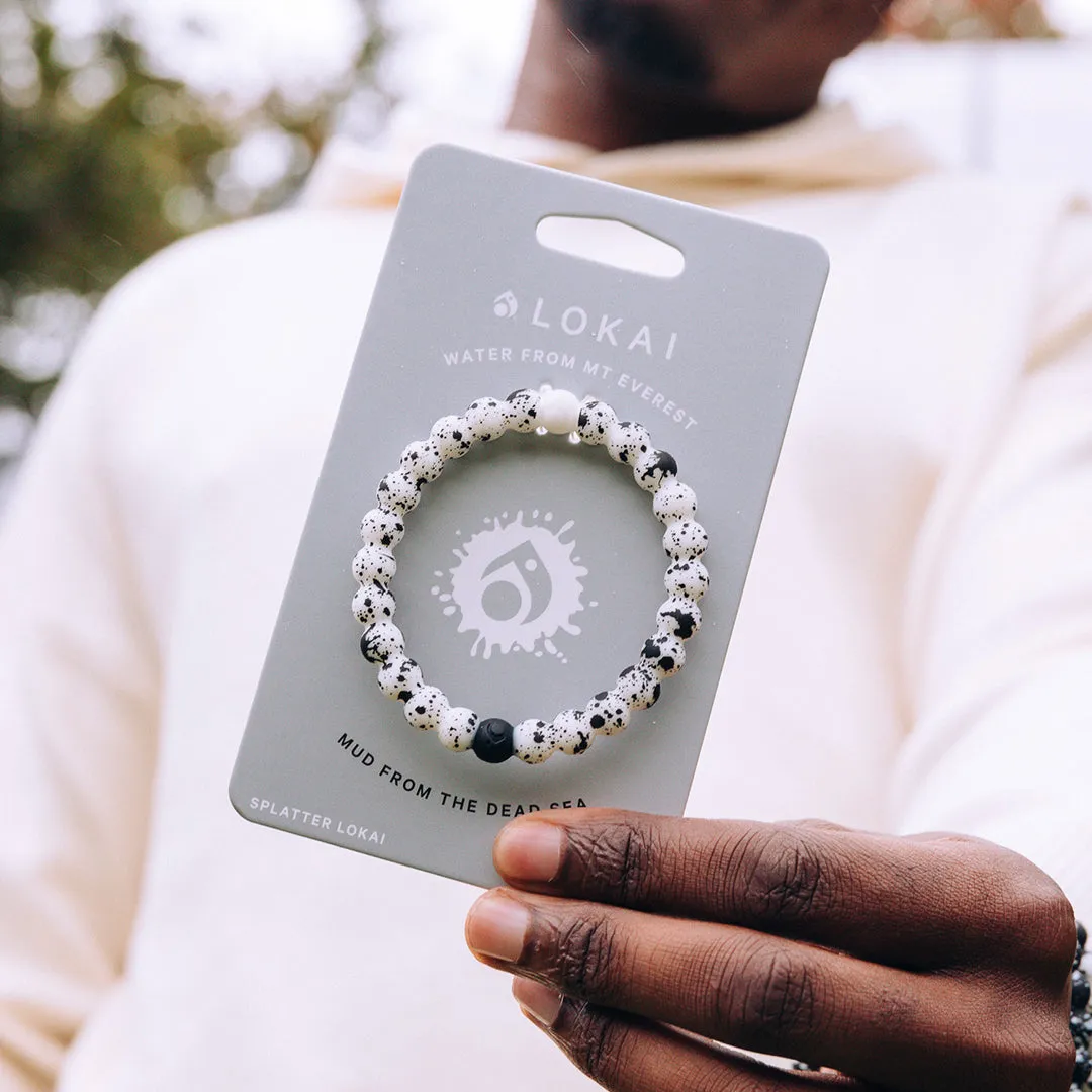 White Splatter Bracelet