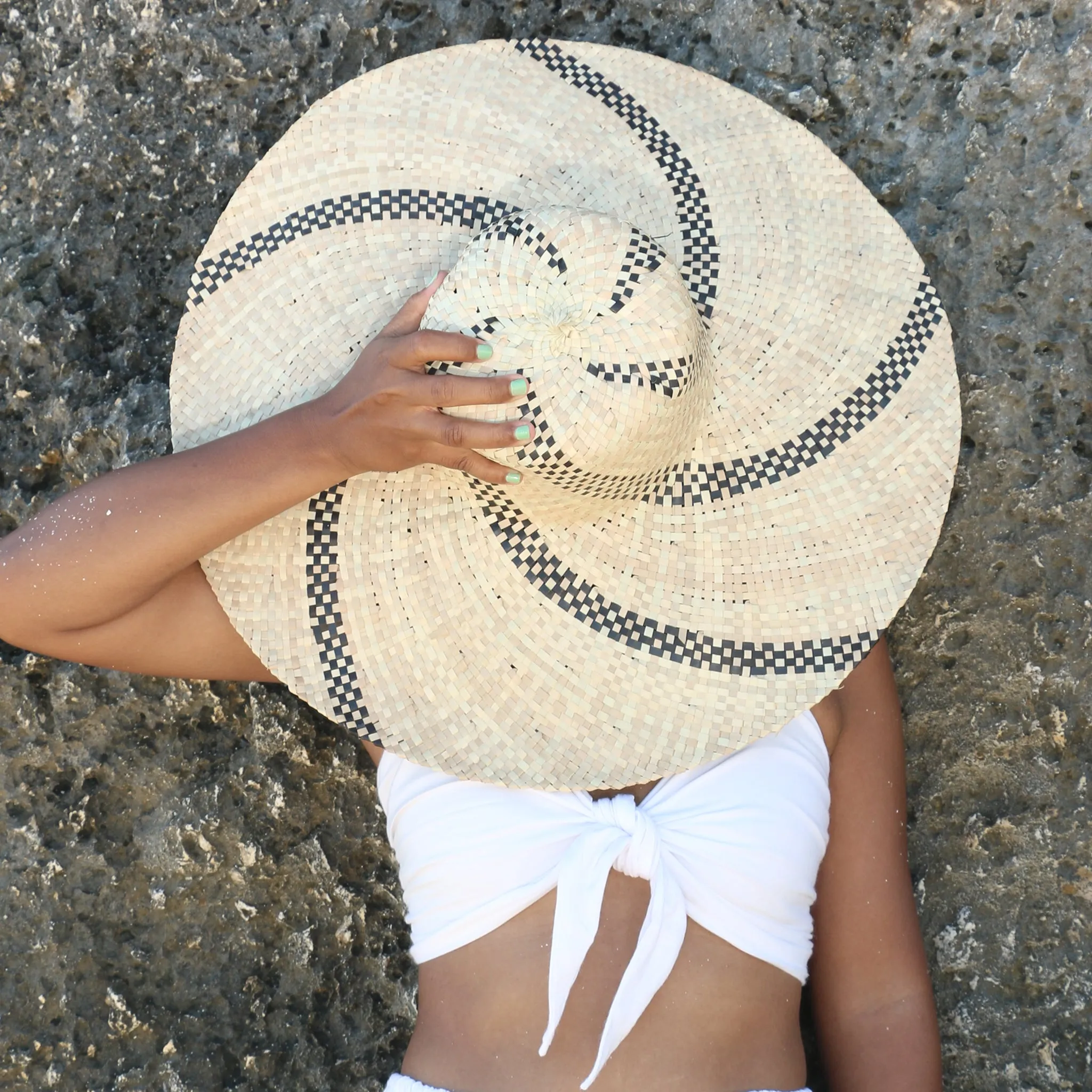 Wide Brim Straw Beach Sun Hat