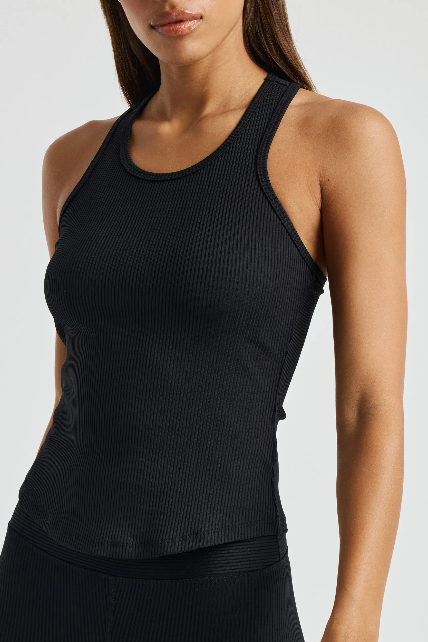 Year Of Ours Ribbed Sporty Tank - Black