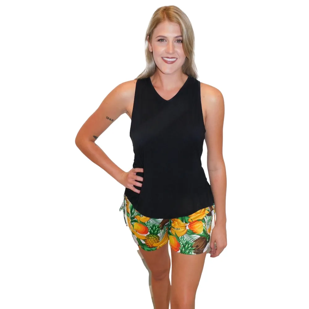 Yogaz Tooty Fruity Fun Print Shorts