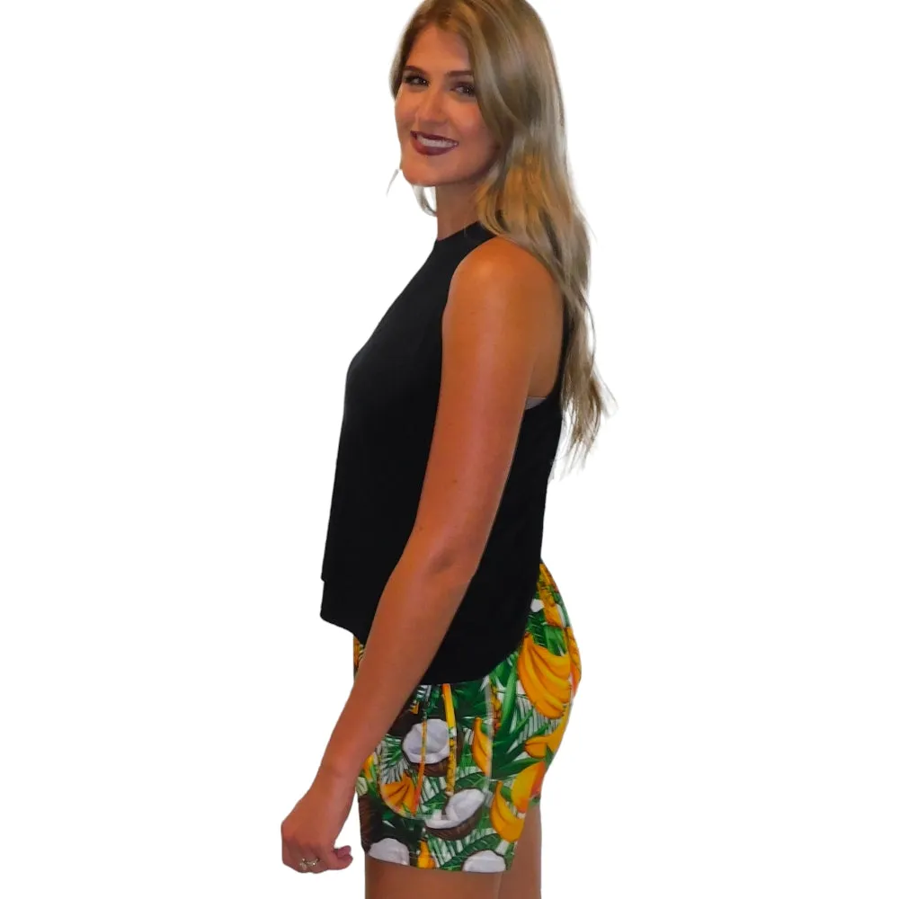 Yogaz Tooty Fruity Fun Print Shorts