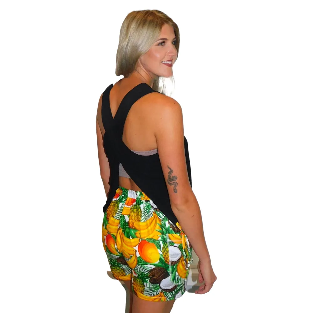 Yogaz Tooty Fruity Fun Print Shorts