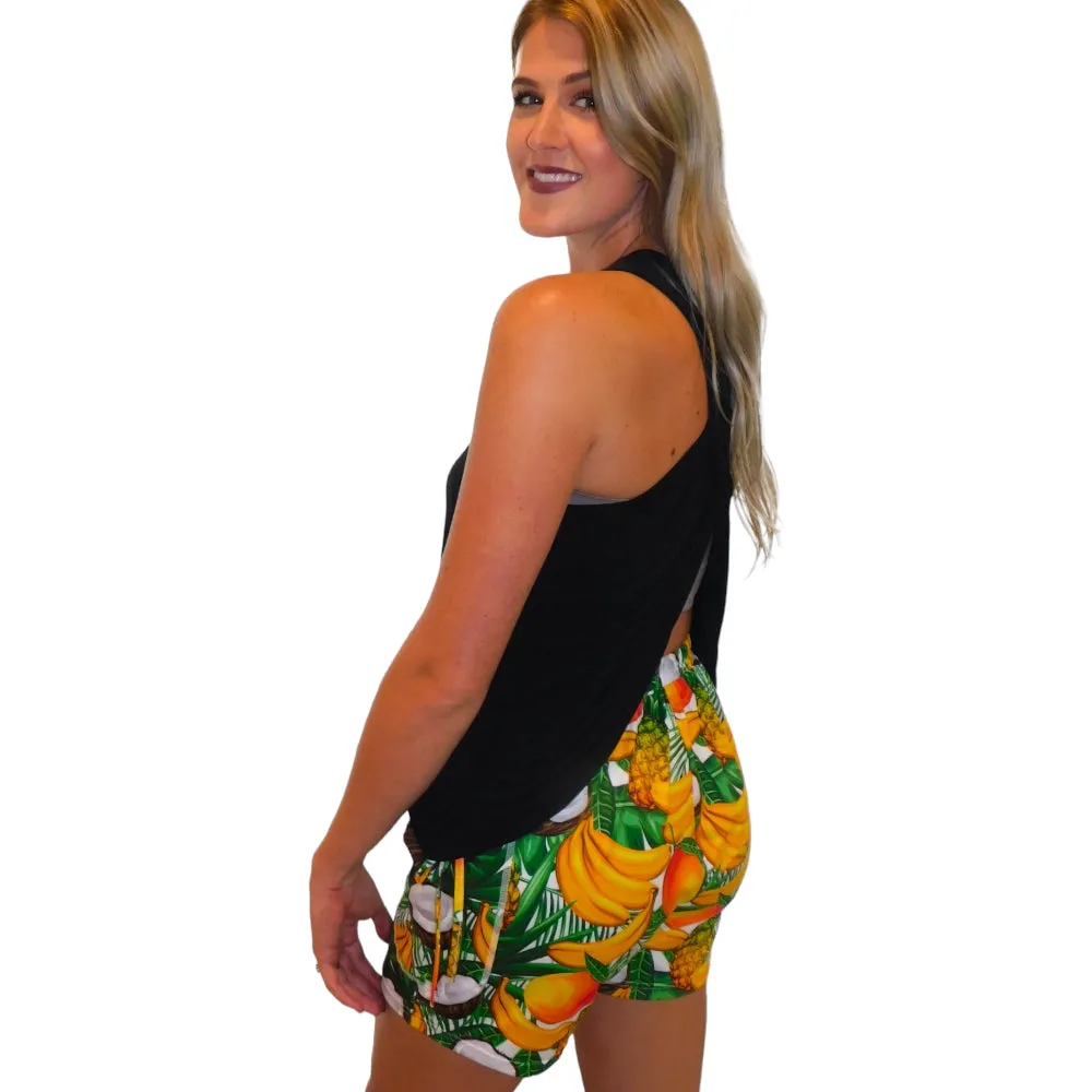 Yogaz Tooty Fruity Fun Print Shorts