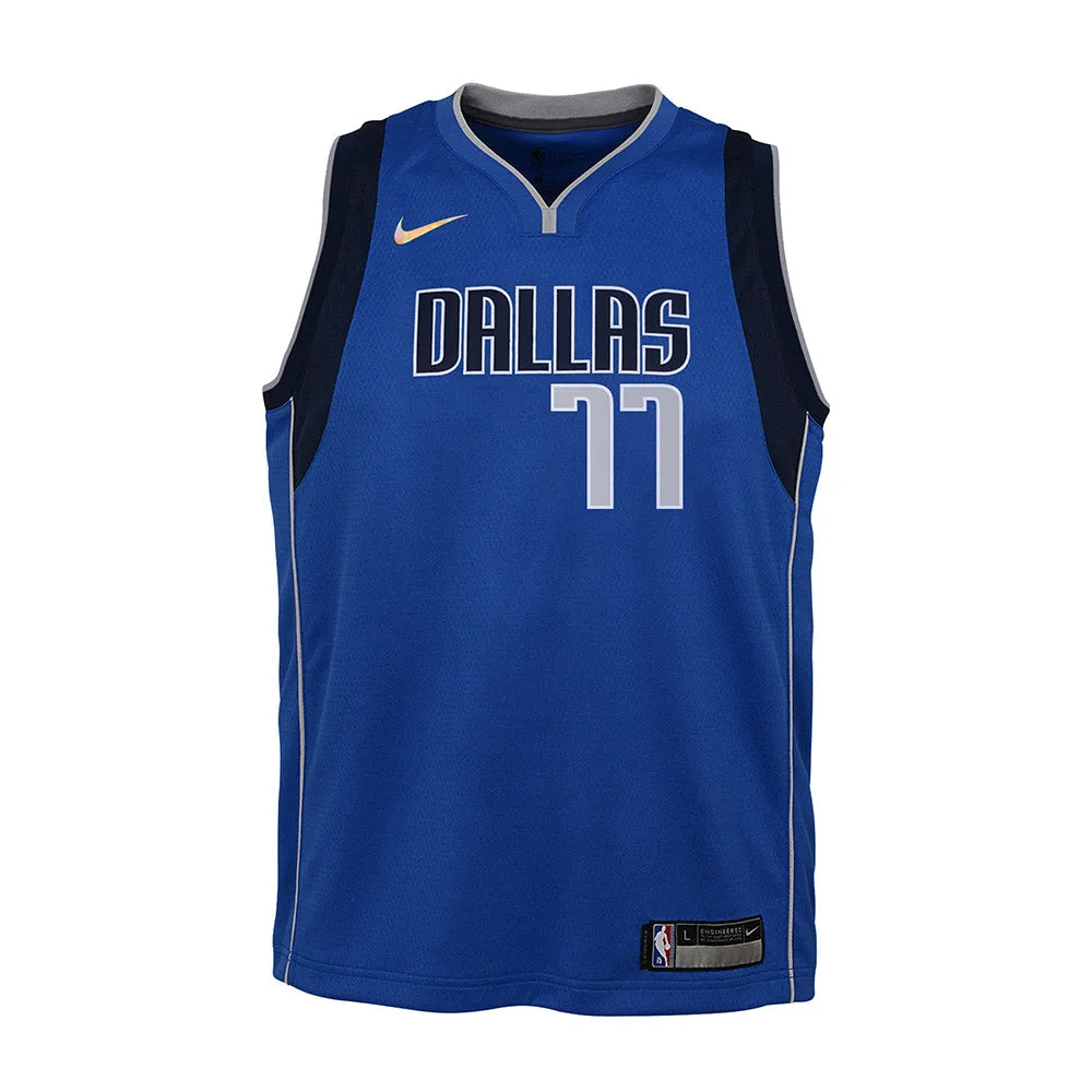 Youth Dallas Mavericks Luka Doncic Icon Edition Jersey - Blue