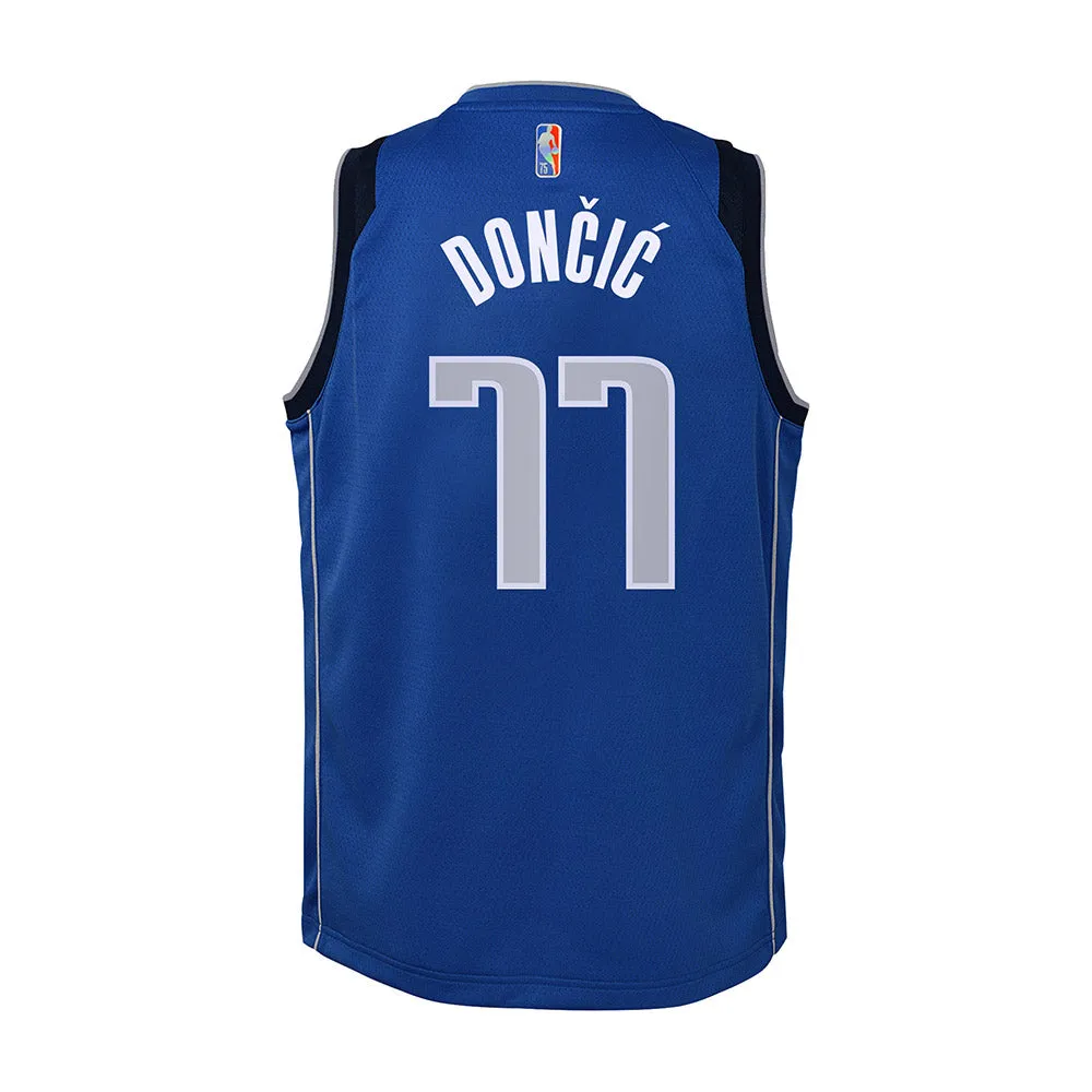 Youth Dallas Mavericks Luka Doncic Icon Edition Jersey - Blue