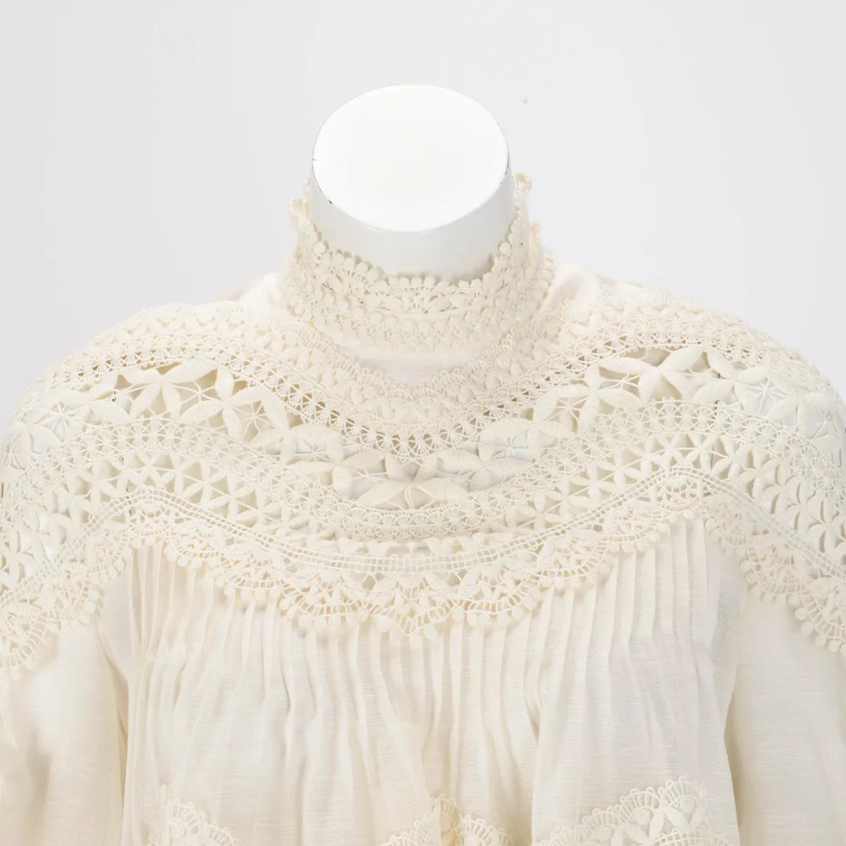 Zimmermann Ivory Postcard Embroidered Blouse OP