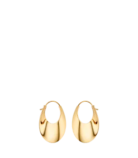 Éole Slim Hoop Earrings - 24 carat gold gilded